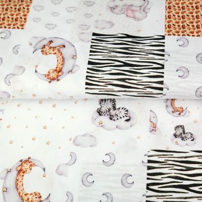 Popeline de coton - Patchwork nuit - Oekotex100