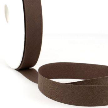 Biais uni - 61 marron café