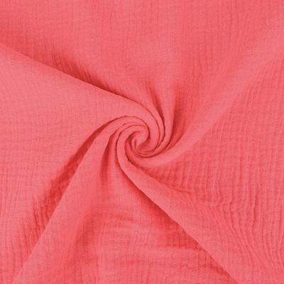 Double gaze de coton rose