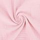 Double gaze de coton rose clair