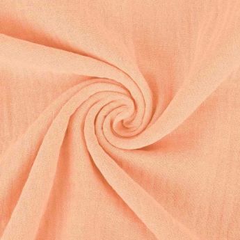 Double gaze de coton rose saumon