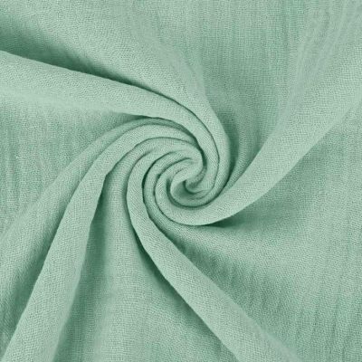 Double gaze de coton vieux vert