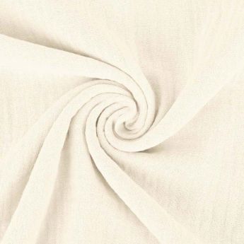 Double gaze de coton écru
