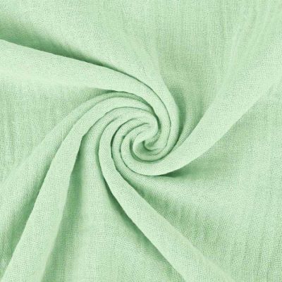 Double gaze de coton vert clair